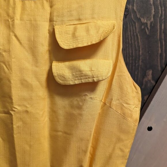 Elaine Terry Vintage Yellow Mini Dress | 1960s | Size S - Picture 4 of 9